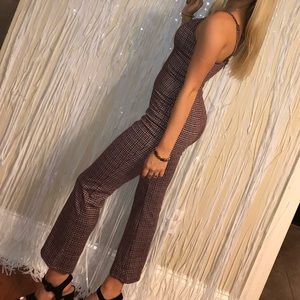Plaid Jumpsuit